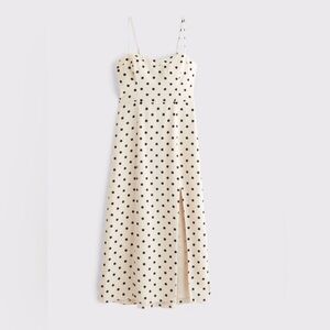 Abercrombie & Fitch Cream Polka Dot Dress